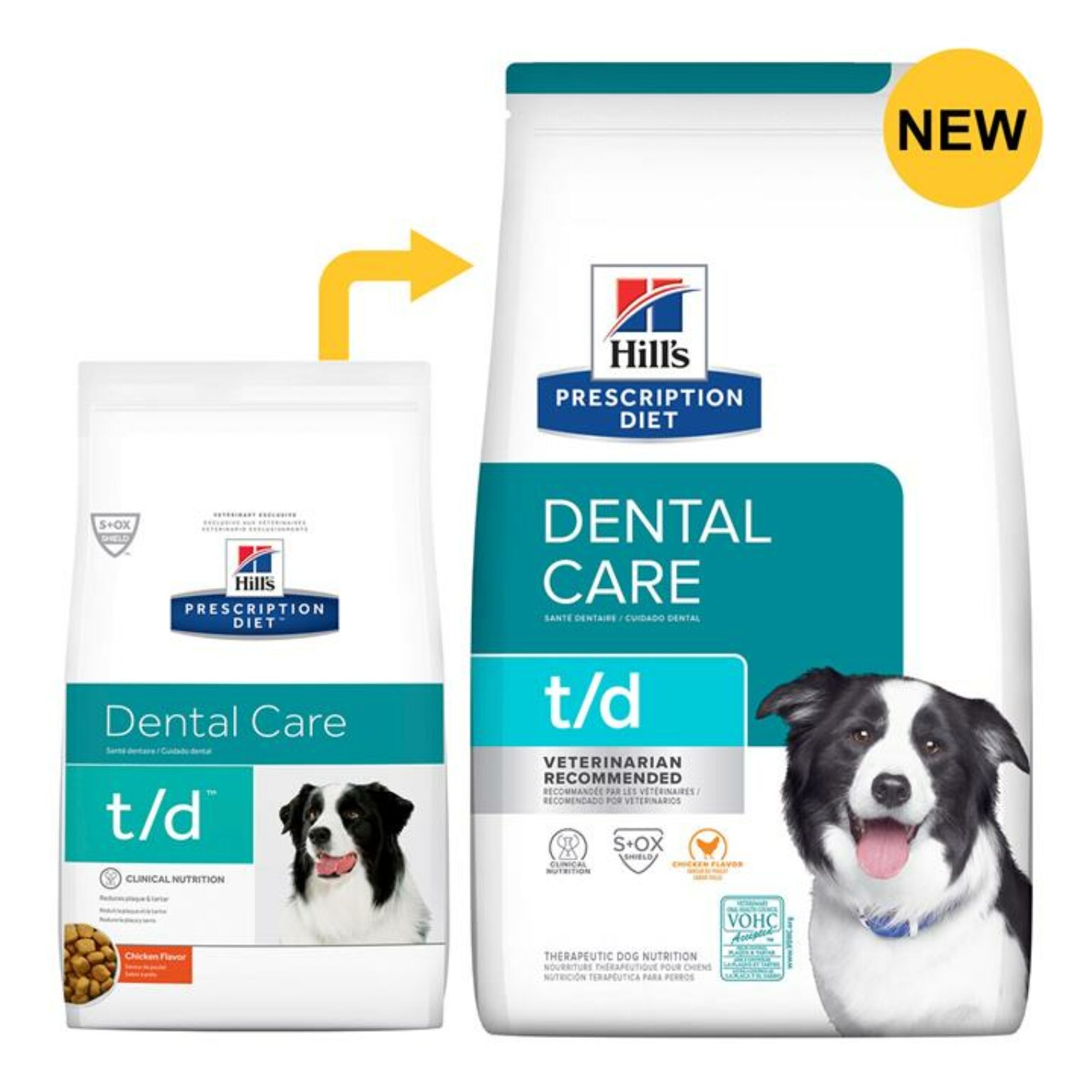 Hill's Prescription Diet T/D Dental Care With Chicken Dry Dog Food 2.25