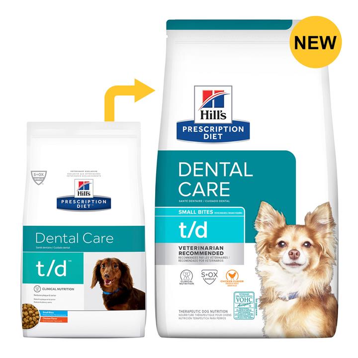 Hill's Prescription Diet T/D Small Bites Dental Care Dry Dog Food 2.25
