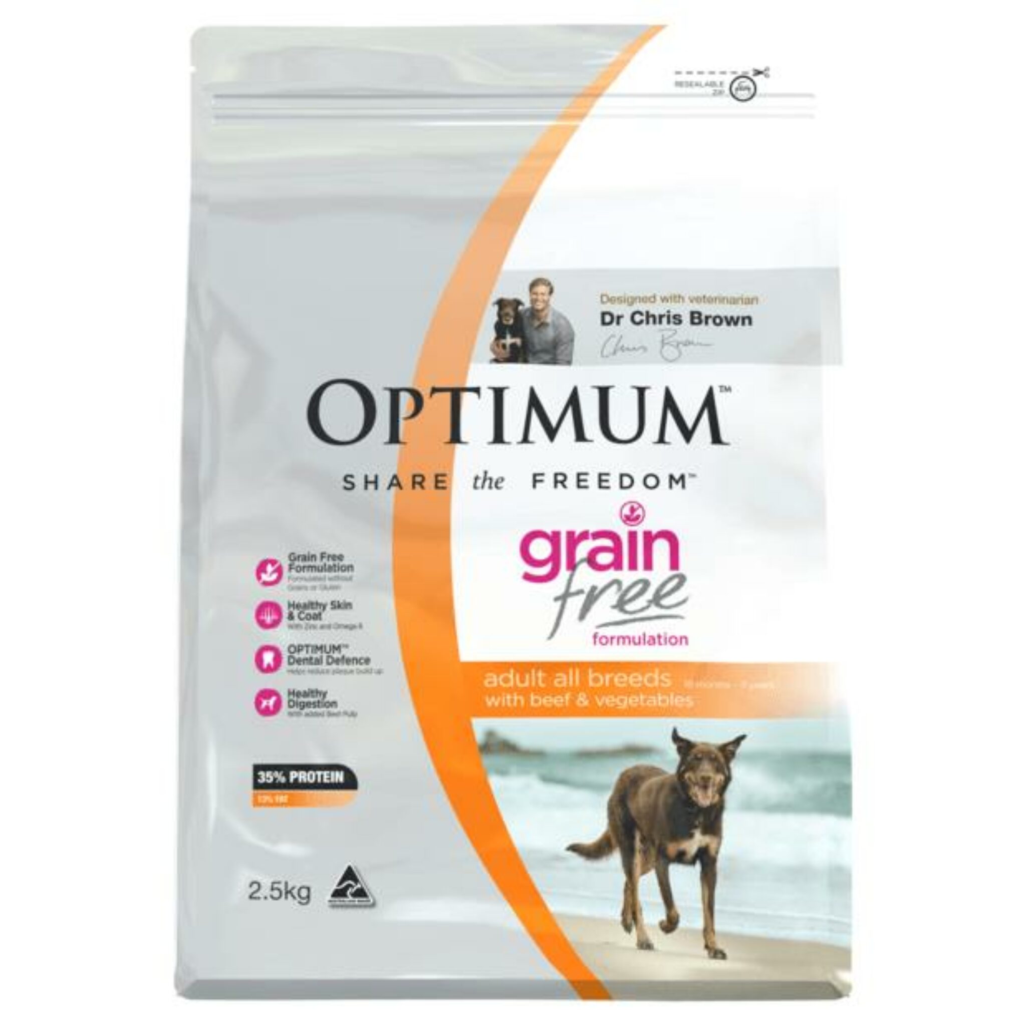 Optimum Dry Dog Food Grain Free Beef Veges 5kg Pet Food Reviews (Australia)
