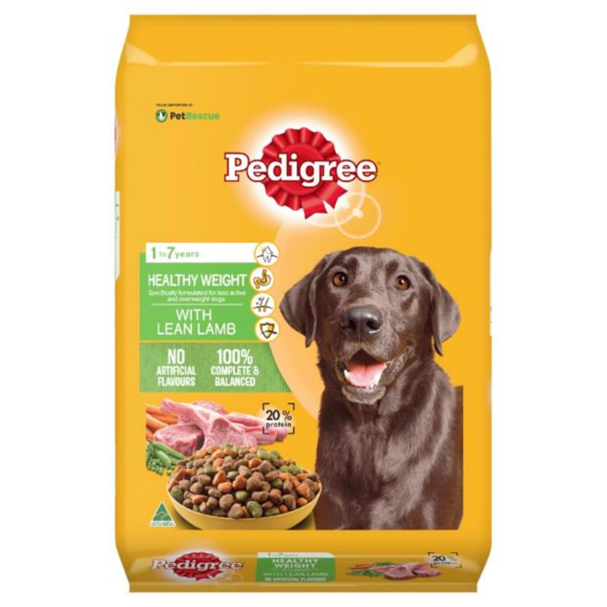 Pedigree Healthy Weight Lean Lamb Dry Dog Food 15kg Pet Food Reviews