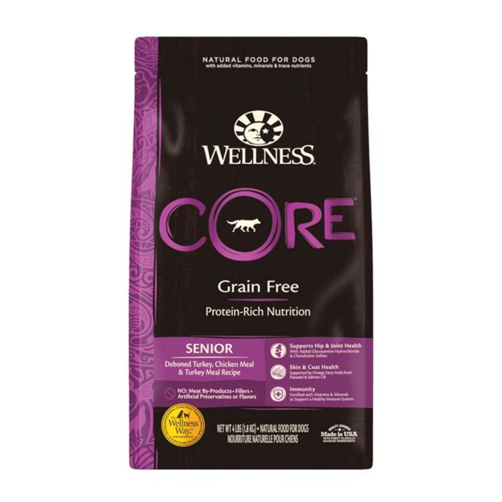 Wellness Core Grain Free Senior Formula Deboned Turkey, Chicken Meal & Turkey Meal Dry Dog Food