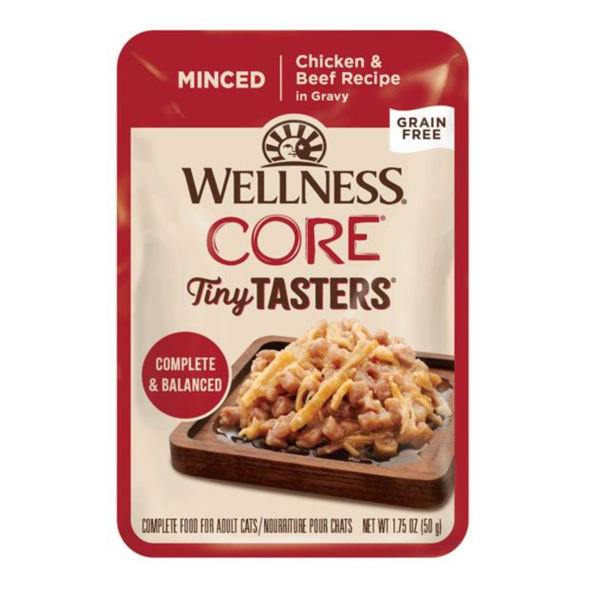 Wellness Core Tiny Tasters Minced Chicken And Beef In Gravy Wet Cat
