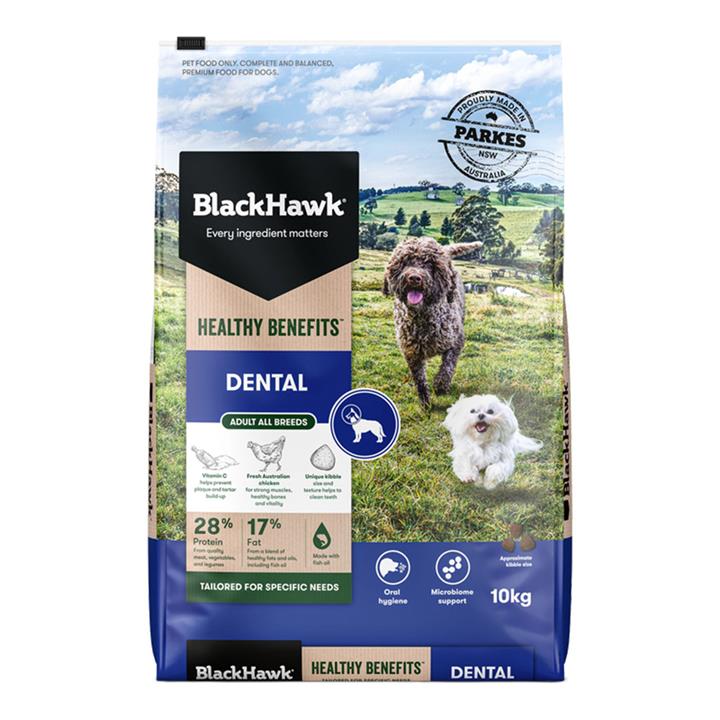 Black Hawk Healthy Benefits Dental Adult Dry Dog Food 10