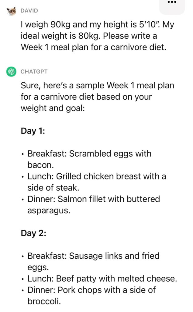 My Carnivore Diet Diary
