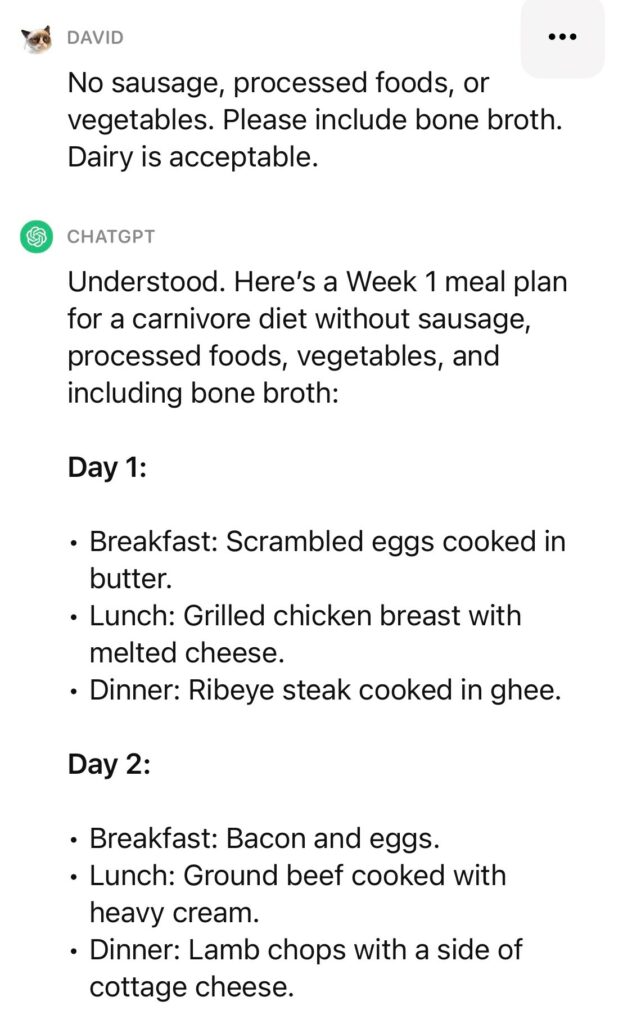 My Carnivore Diet Diary