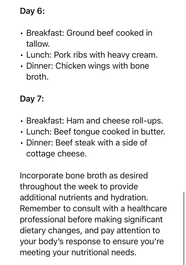 My Carnivore Diet Diary