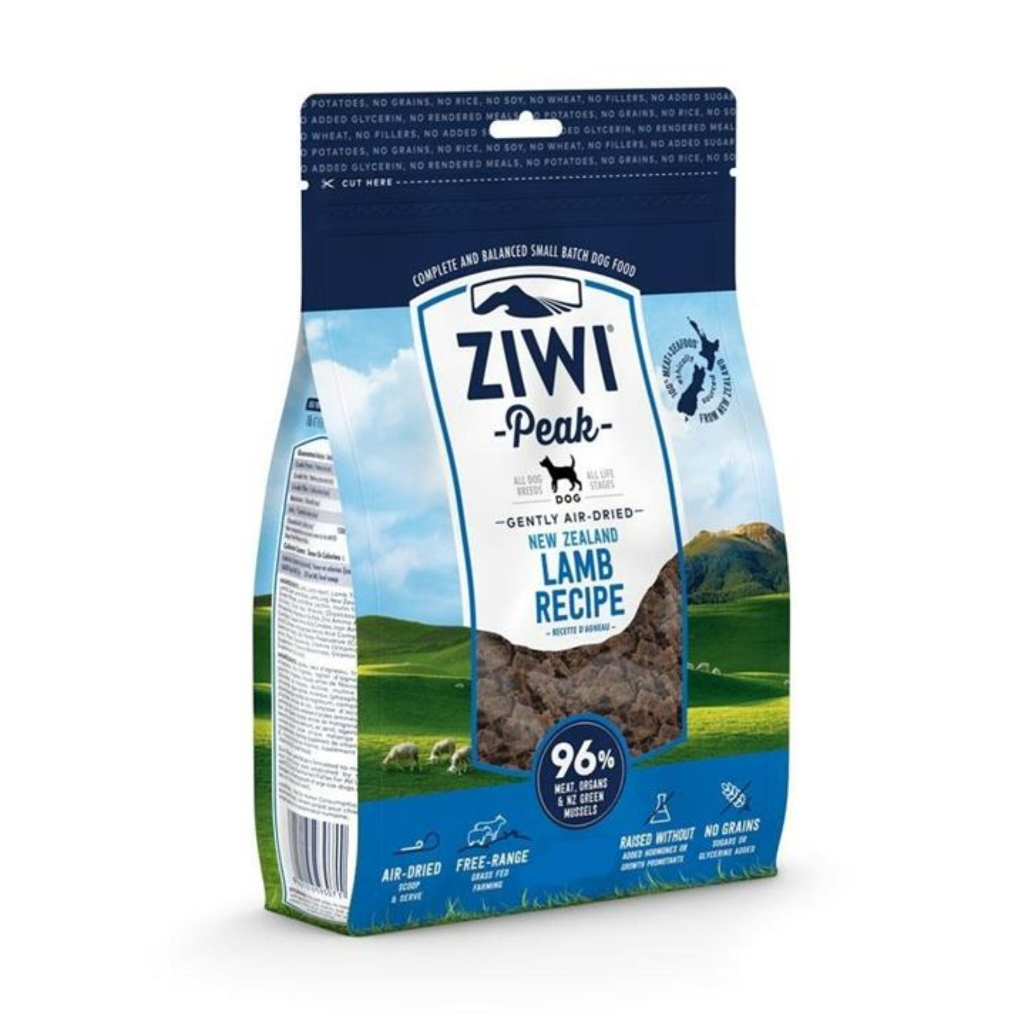 Ziwi Peak Air Dried Grain Free Dog Food 4kg Pouch Mackerel & Lamb