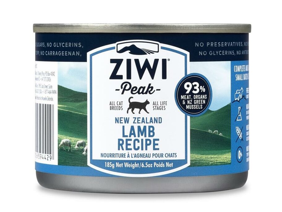 Ziwi Peak Moist Grain Free Cat Food Free Range New Zealand Lamb 185g