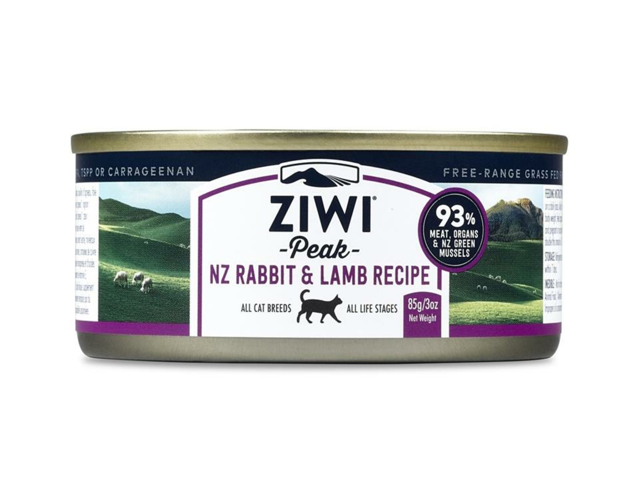Ziwi Peak Moist Grain Free Cat Food Rabbit & Lamb 85g x 24 Cans