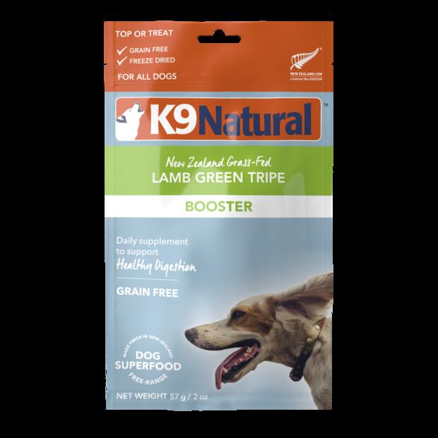 Image showcasing K9 Natural Lamb Green Tripe Grain Free Freeze Dried Booster | Pet Food ...
