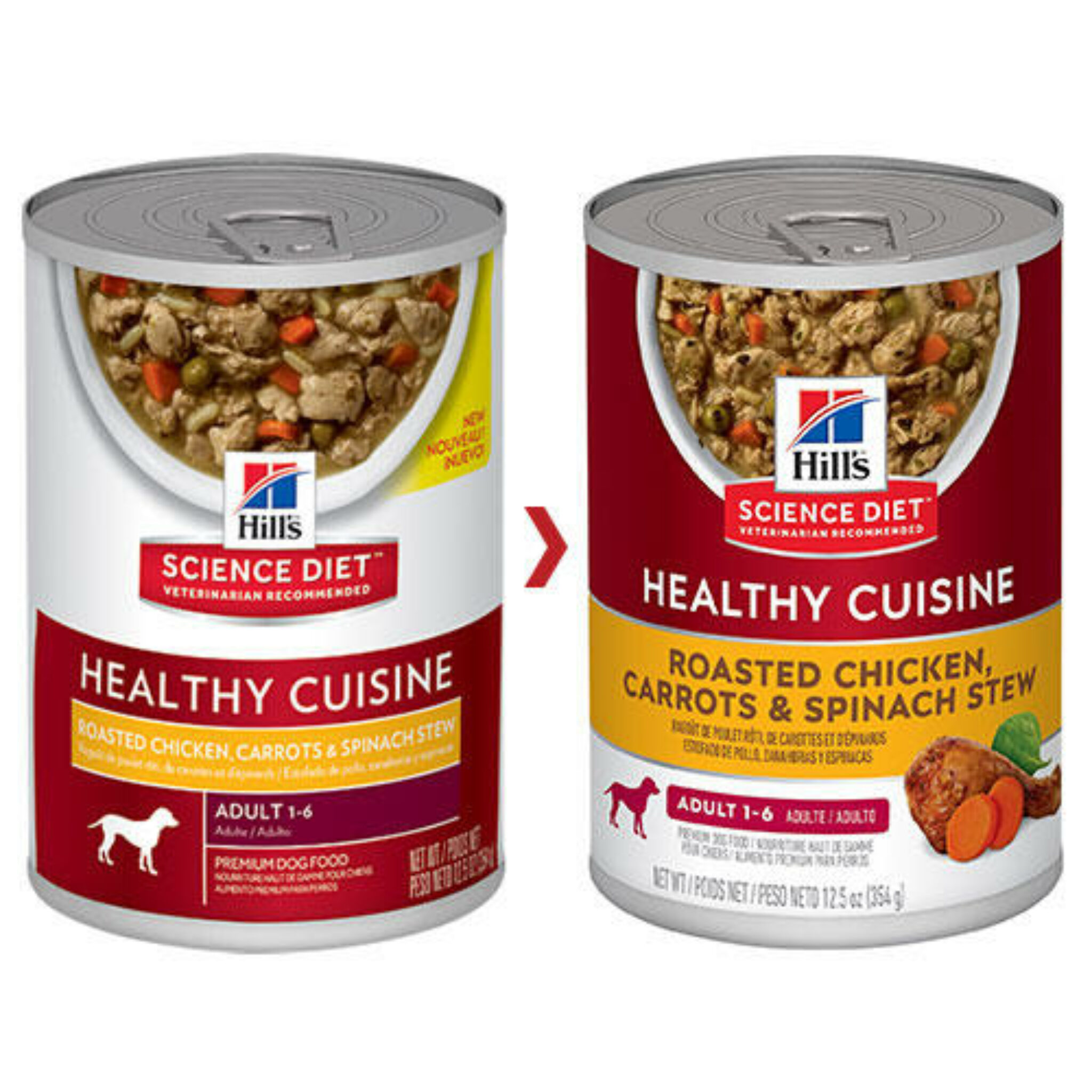 Hill's Science Diet Healthy Cuisine Adult 16 Roasted Chicken, Carrots