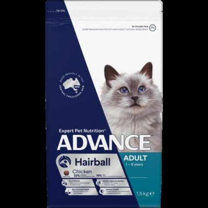 Advance Adult Hairball Chicken Dry Cat Food