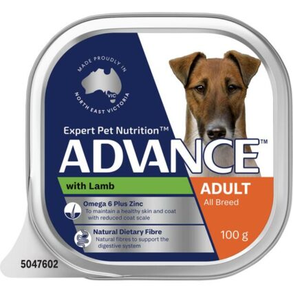 Advance Adult Single Serve Lamb Wet Dog Food Trays