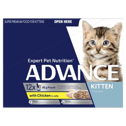 Advance Kitten Chicken In Jelly Wet Cat Food Pouches