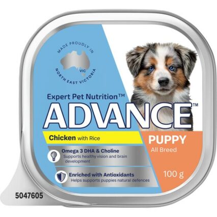 Advance Puppy Single Serve Wet Dog Food Chicken With Rice