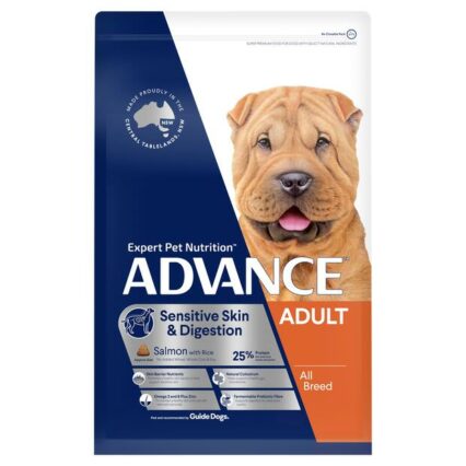 Advance Sensitive Skin And Digestion Adult Dry Dog Food Salmon With Rice