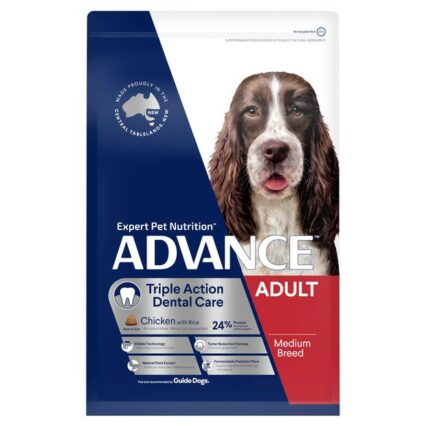 Advance Triple Action Dental Care Medium Adult Dry Dog Food Chicken With Rice