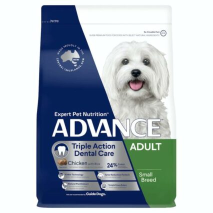 Advance Triple Action Dental Care Small Adult Dry Dog Food Chicken With Rice