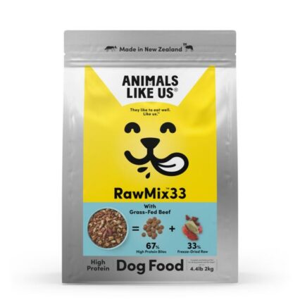 Animals Like Us Raw Mix 33 Grass Fed Beef Freeze Dried Dog Food
