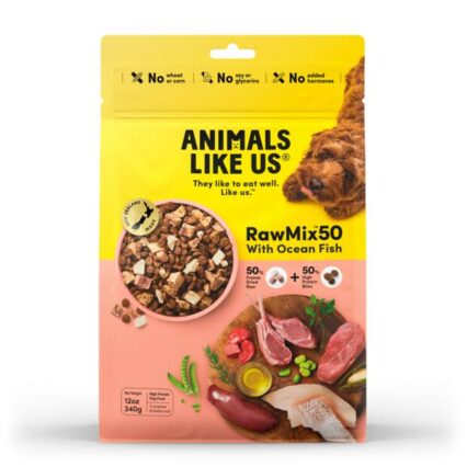 Animals Like Us Raw Mix 50 Ocean Fish Freeze Dried Dog Food