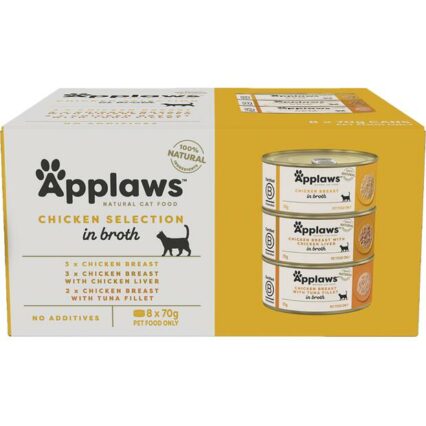 Applaws Wet Cat Food Adult Multipack Chicken Selection In Broth Tin