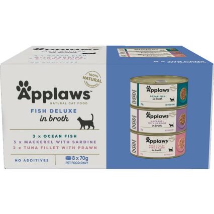Applaws Wet Cat Food Adult Multipack Fish Deluxe Tin