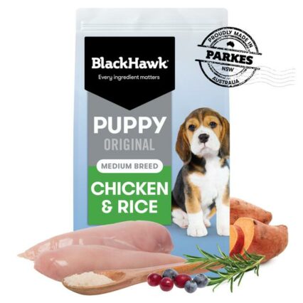 Black Hawk Dry Dog Food Puppy Medium Breed Original Chicken And Rice