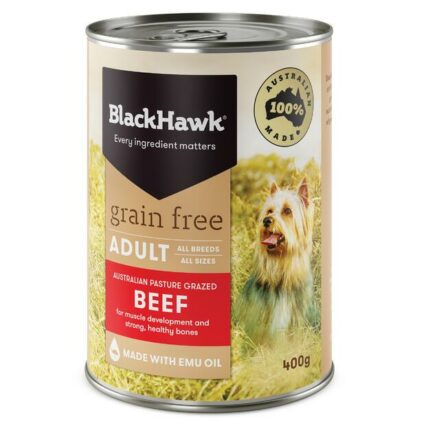 Black Hawk Grain Free Adult Beef Wet Dog Food Can