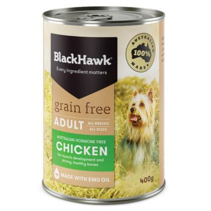 Black Hawk Grain Free Adult Chicken Wet Dog Food Can