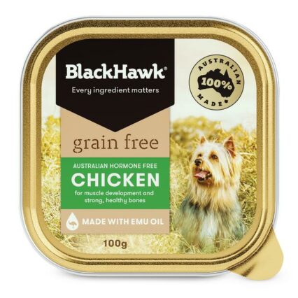 Black Hawk Grain Free Adult Chicken Wet Dog Food Tray