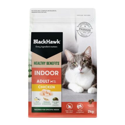 Black Hawk Healthy Benefits Dry Cat Food Adult Indoor Chicken