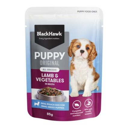 Black Hawk Original Puppy Lamb And Vegetables Wet Dog Food Pouch