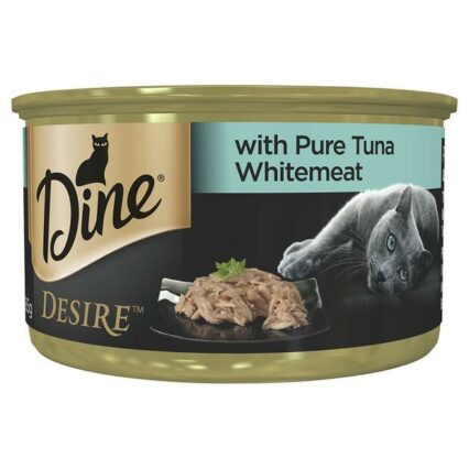 Dine Desire With Pure Tuna Whitemeat Wet Cat Food Can
