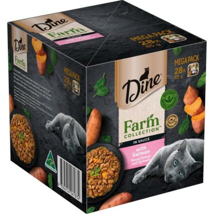 Dine Farm Collection Salmon Sweet Potato Wet Cat Food Trays