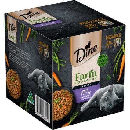 Dine Farm Collection Turkey With Garden Vegetables Wet Cat Food Trays