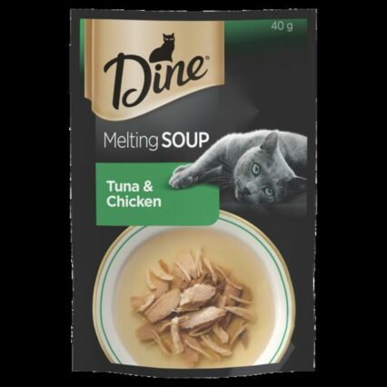 Dine Melting Soup Tuna And Chicken Wet Cat Food Pouch
