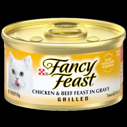 Fancy Feast Adult Grilled Chicken And Beef Feast In Gravy Wet Cat Food