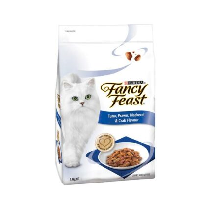 Fancy Feast Dry Cat Food Tuna Prawn Mackerel And Crab Flavour