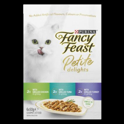Fancy Feast Petite Delights Chicken Tuna And Turkey Grilled Wet Cat Food
