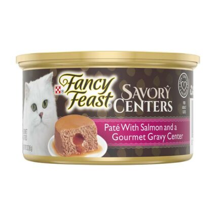 Fancy Feast Savoury Centers Pate Salmon Gourmet Gravy Wet Cat Food