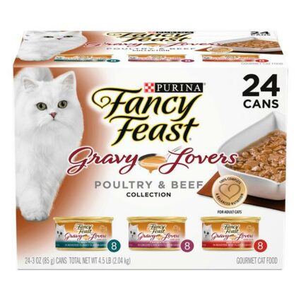 Fancy Feast Variety Pack Gravy Lovers Poultry Beef Wet Cat Food