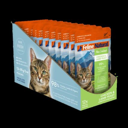 Feline Natural Chicken And Lamb Grain Free Cat Food Pouches