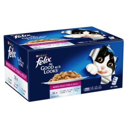 Felix As Good As It Looks Mixed Selection In Jelly Adult Wet Cat Food