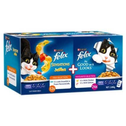 Felix As Good As It Looks Sensations Jelly Adult Wet Cat Food Pouches
