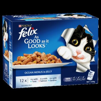 Felix Wet Cat Food Adult Ocean Menu Pouches