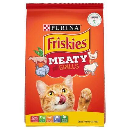Friskies Dry Cat Food Adult Meaty Grills