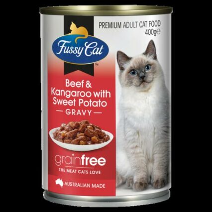 Fussy Cat Grain Free Wet Food Adult Beef And Kangaroo With Sweet Potato
