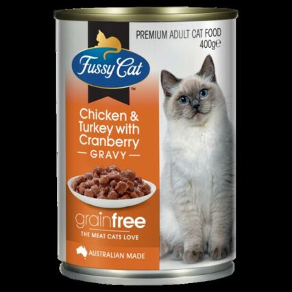 Fussy Cat Grain Free Wet Food Adult Chicken And Turkey With Cranberry