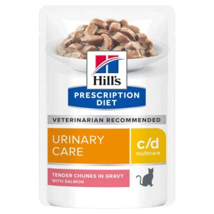 Hills Prescription Diet Cd Multicare Salmon Cat Food Pouches