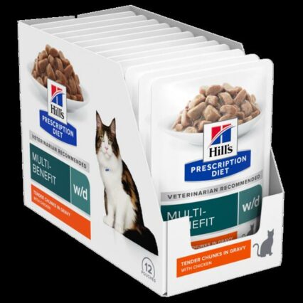 Hills Prescription Diet Wd Multi Benefit With Chicken Wet Cat Food Pouches